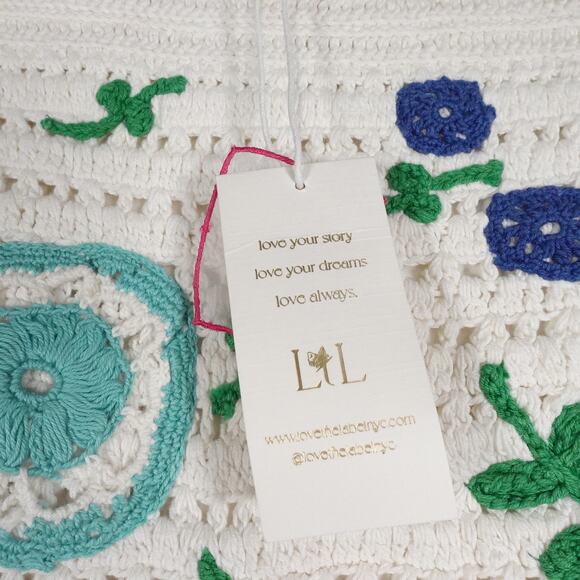 New Love the Label Tuckernuck Leighton Skirt Crochet Floral Large 2297-28 - Picture 13 of 16